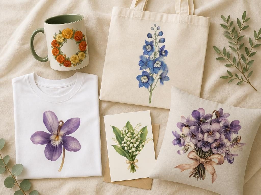 Birth Month Flowers — In use