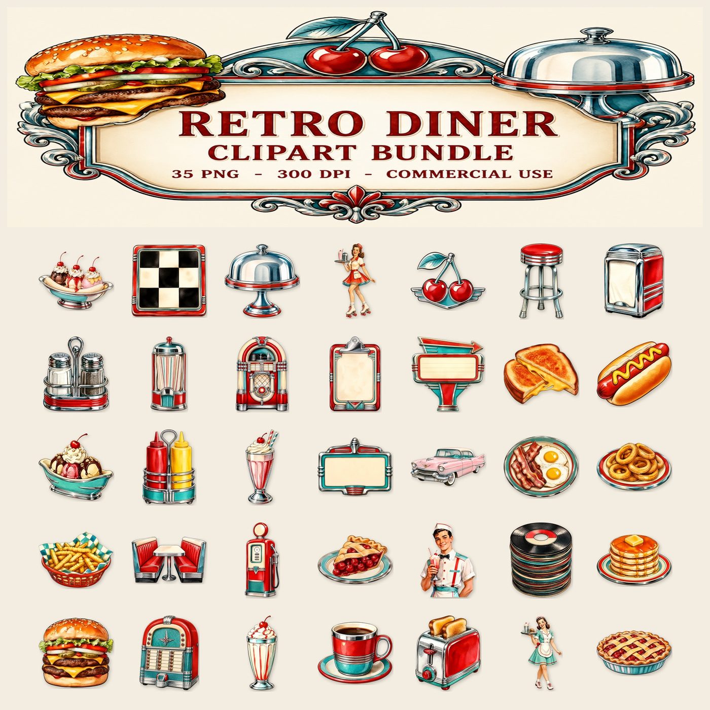 Retro Diner — Full set