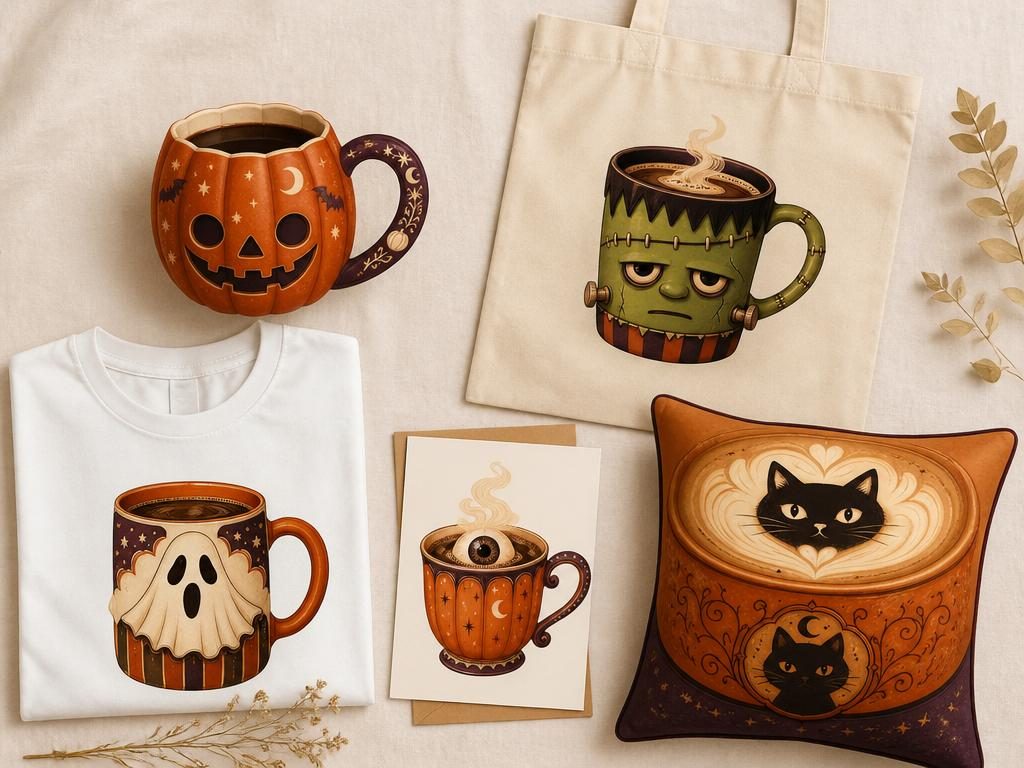 Halloween Coffee — In use