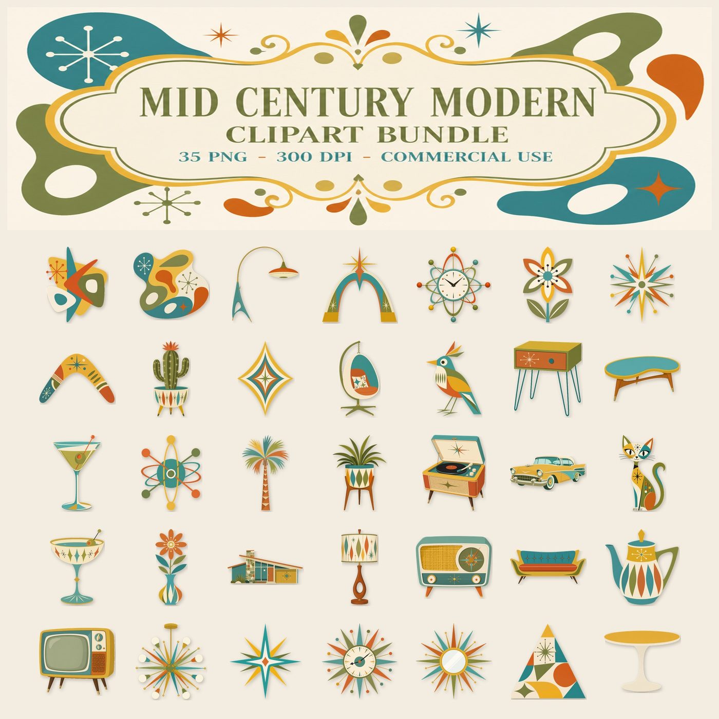 Mid Century Modern — Full set