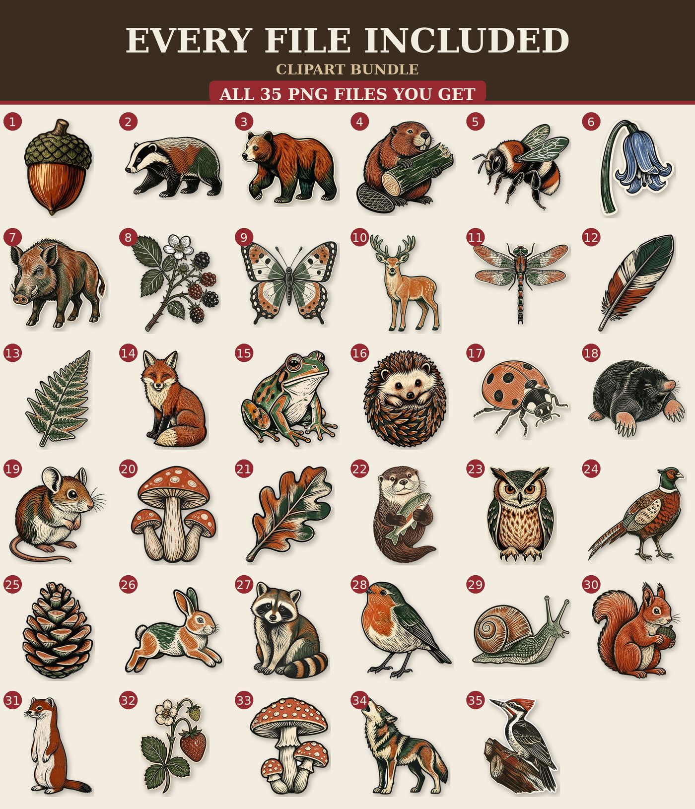 Woodland Animals — All files